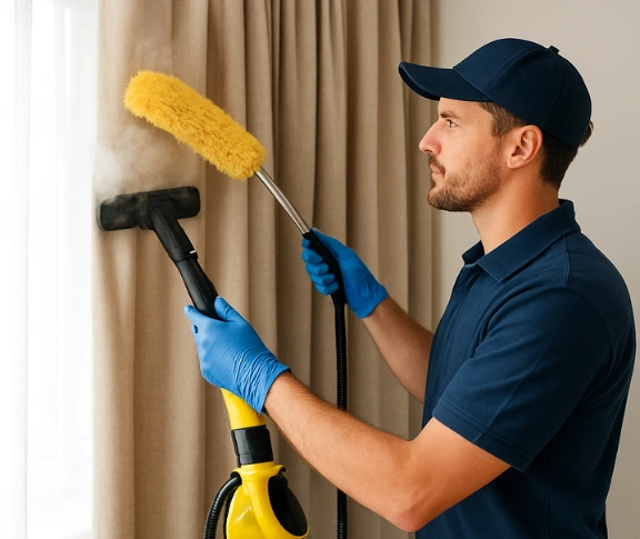Trusted blind cleaning technician Matty Curtain Cleaning woodbine-nsw QLD